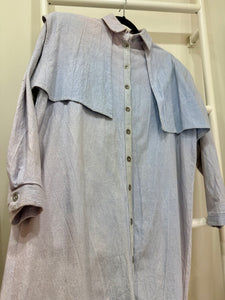 1980s Gunne Sax Denim Chambray Shirt Dress