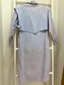 1980s Gunne Sax Denim Chambray Shirt Dress