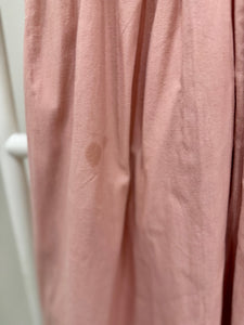 1980s Gunne Sax Pink Puff Sleeve Midi Dress