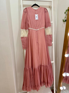 1960s Gunne Sax Black Label Pink Princess Dress
