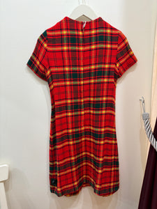 1960s Tartan Mini Dress